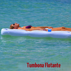 GoPong Mesa Inflable para Piscina con Enfriador para Beer Pong, Blanca con Flotador Social