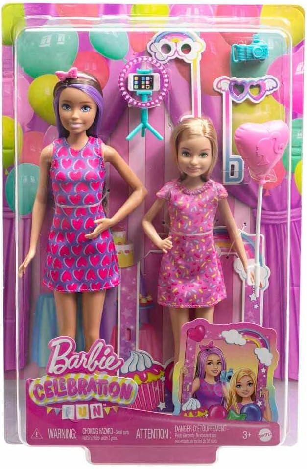 Barbie Celebration Fun Birthday Skipper y Stacie Doll 2 unidades