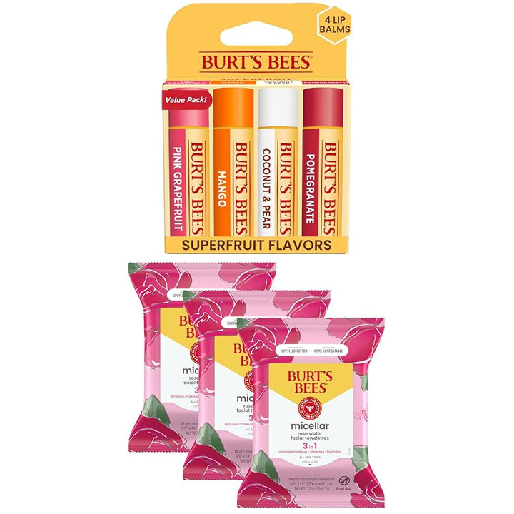 Burt's Bees Paquete \u2013 Bálsamo Labial Superfruit, Toronja,...