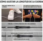 Cuerda de Saltar Rápida Swissskip de Dayan Kolev, Cuerda de Saltar de PVC de 5mm, Excelente para Principiantes y Atletas Avanzados, Diseñada para Fitness, Cardio, Boxeo y CrossFit, Longitud Ajustable