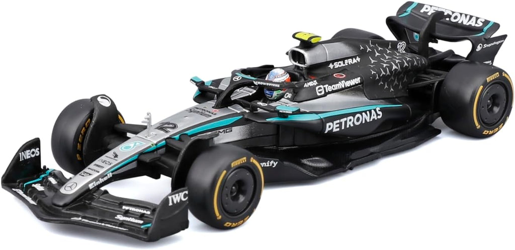 Bburago Fórmula de carrera 1:43 Mercedes W16 con casco (2025) Antonelli #12