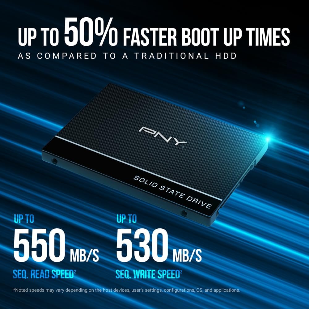 PNY CS900 2TB 2.5" SATA III SSD interno - Kit completo de actua...