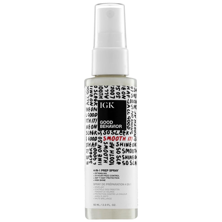IGK GOOD BEHAVIOR - Aerosol de preparación 4 en 1 para viaje, sin e...