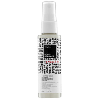 IGK GOOD BEHAVIOR - Aerosol de preparación 4 en 1 para viaje, sin e...