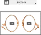 TOOCAT Reloj analógico de cuarzo para mujer, pulseras de metal, relojes de oro rosa con diamantes, reloj de pulsera de cuarzo impermeable para mujer