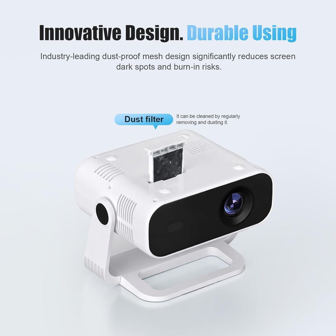 Proyector Mini Smart, con Wifi y Bluetooth, 220 ANSI 1080P HD, apli...