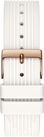 GUESS Reloj multifunción en tono oro rosa y blanco