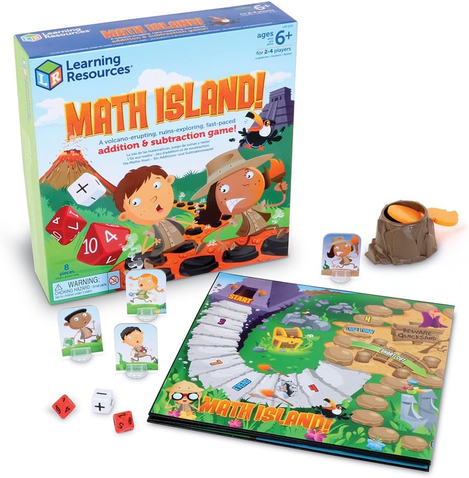 Learning Resources Math Island Juego de suma y resta