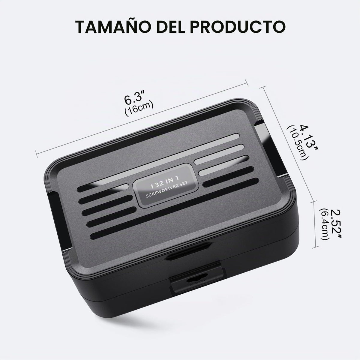Juego de mini destornilladores de precisión con identificación codificada por colores, kits de herramientas de reparación micro magnética 132 en 1 con caja de almacenamiento, 108 puntas, kit de