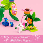 BRIO Flora Azalea Flower Swing - Encantador juego interactivo de construcción y decoración de 11 piezas para un juego imaginativo - A partir de 3 años