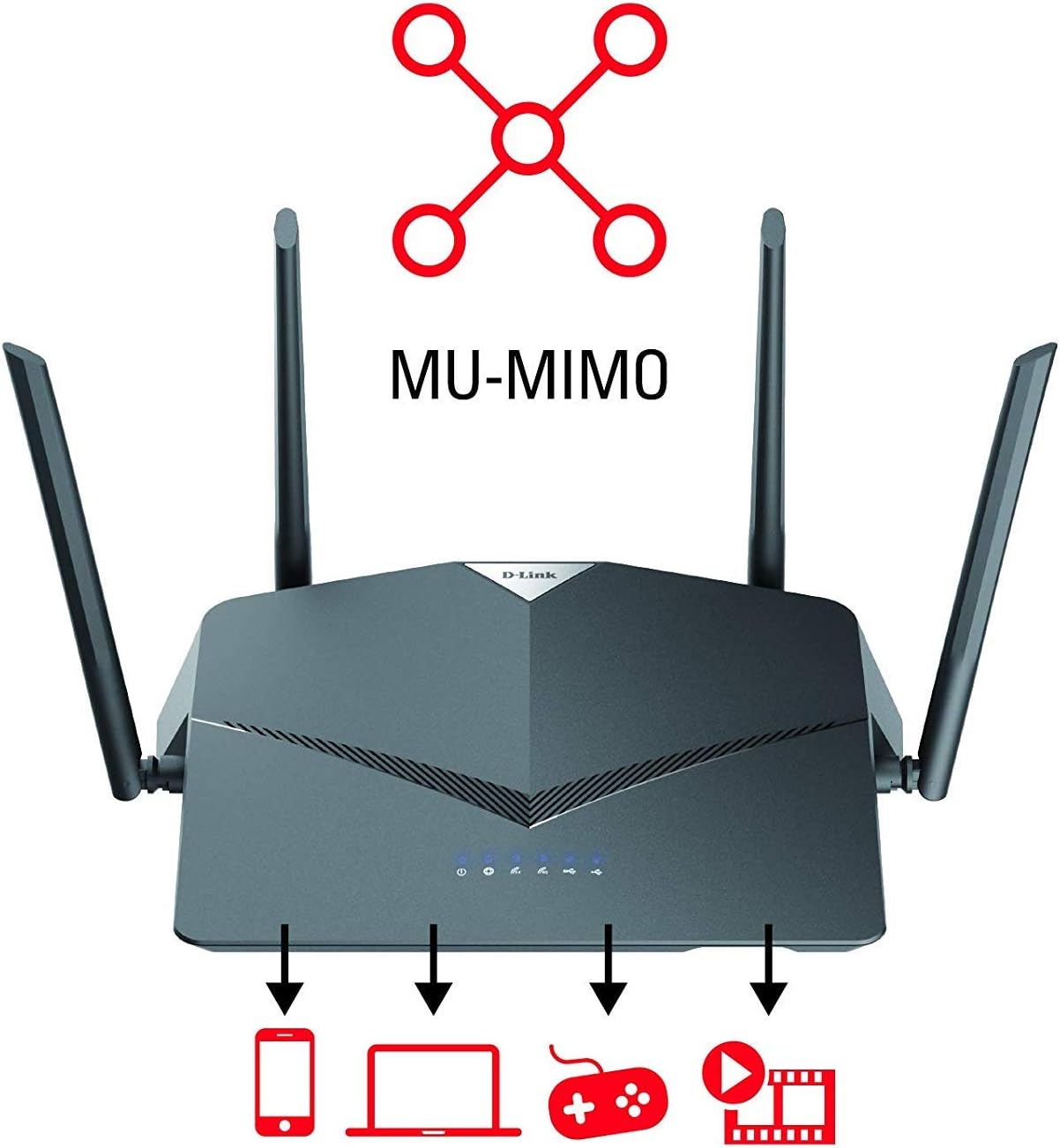 D-Link Router WiFi AC2600, inteligente, malla (DIR-2640)