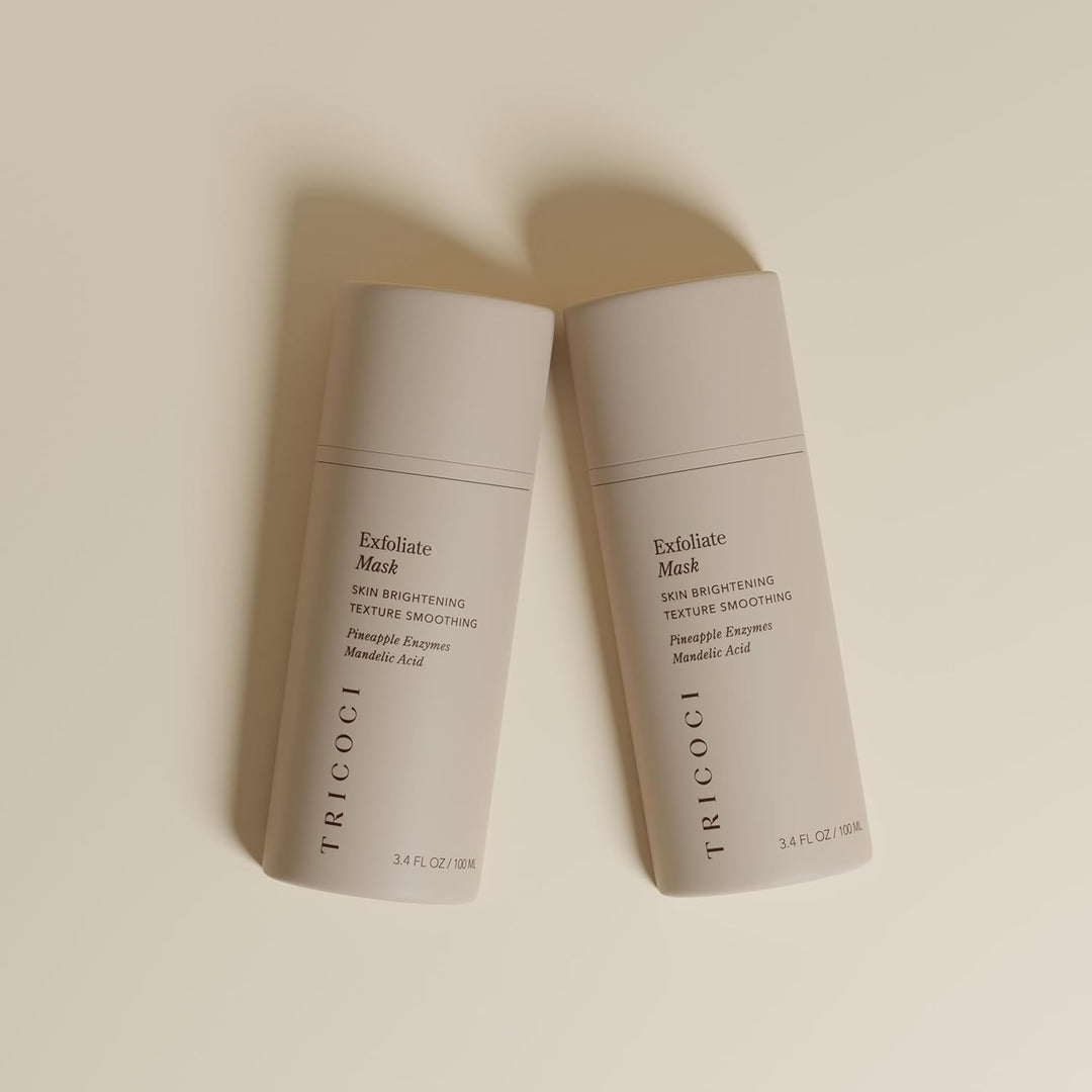Tricoci Mascarilla facial con enzima iluminadora, tratamiento exfol...