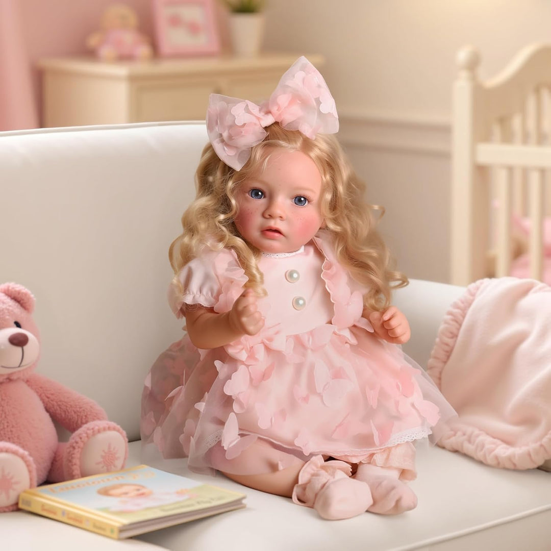 BABESIDE Muñecas Reborn de Bebé Niña con Pecas, 20 Pulgadas Realist...