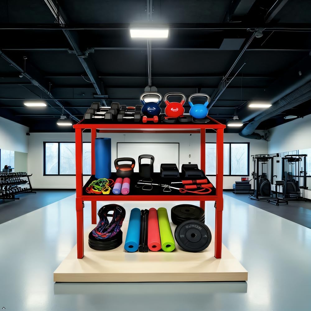 Rack Ajustable para Mancuernas/Kettlebells 500-800LB Pesado con Cobertura Opcional