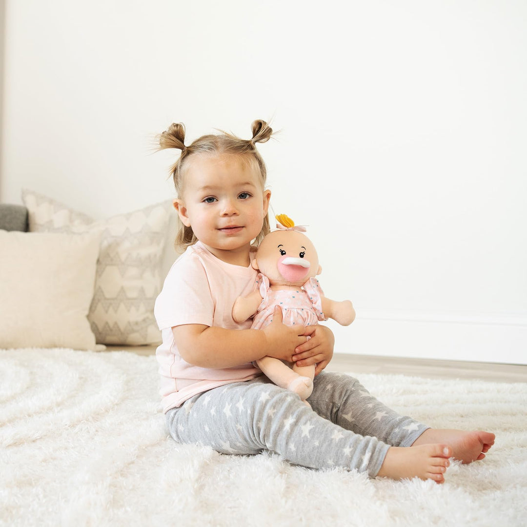Manhattan Toy Wee Baby Stella Peach - Muñeca suave de bebé de 12"
