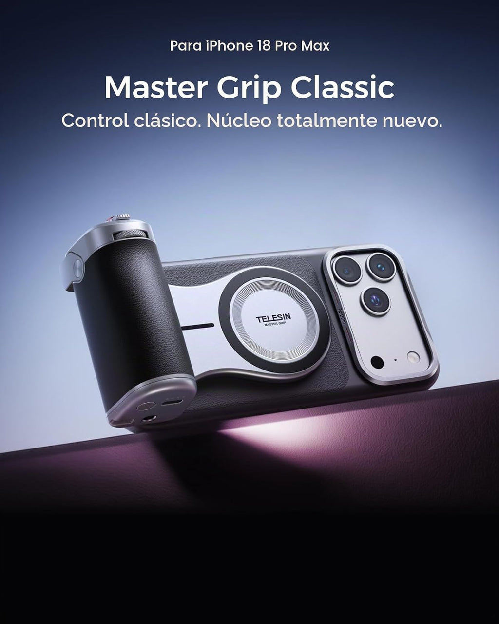 TELESIN Kit de agarre maestro para iPhone 18 Pro Max, agarre de cámara