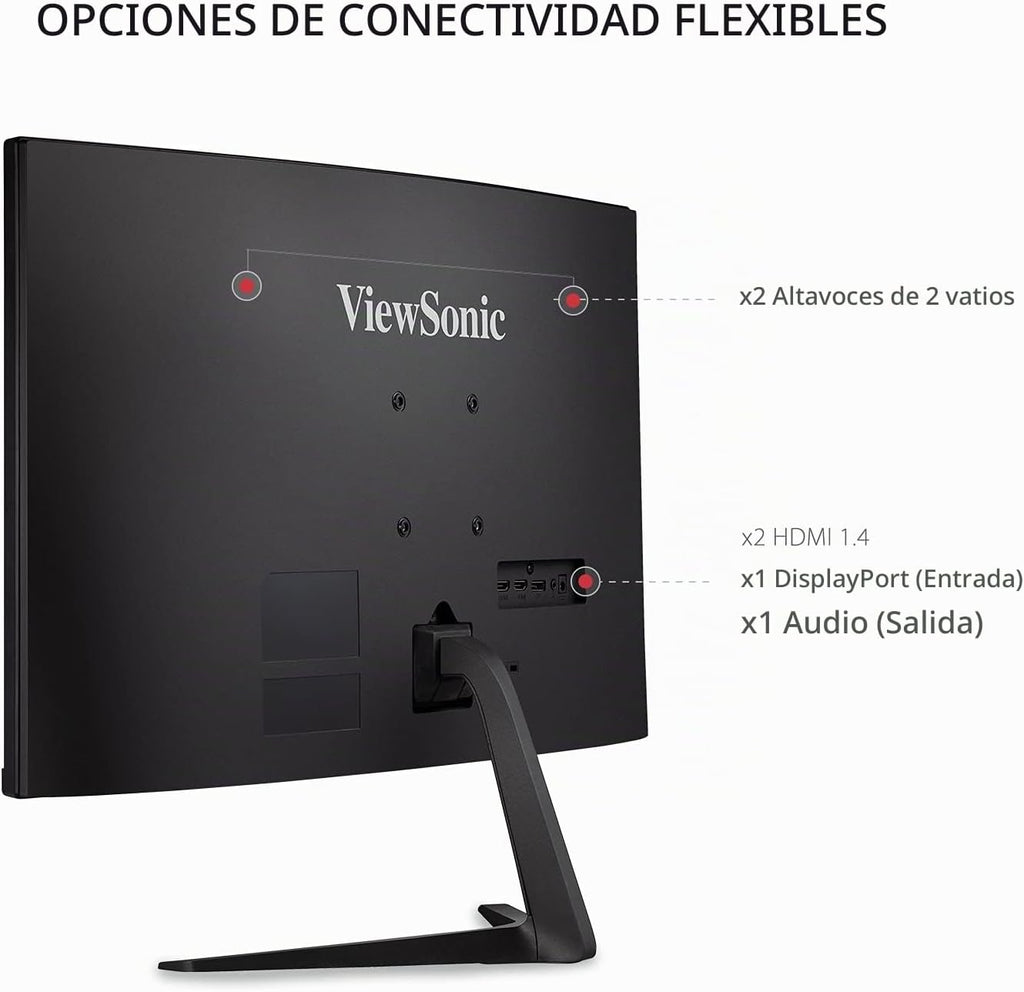 ViewSonic VX2718-PC-MHD Monitor de juegos curvado de 27 pulgadas 10...