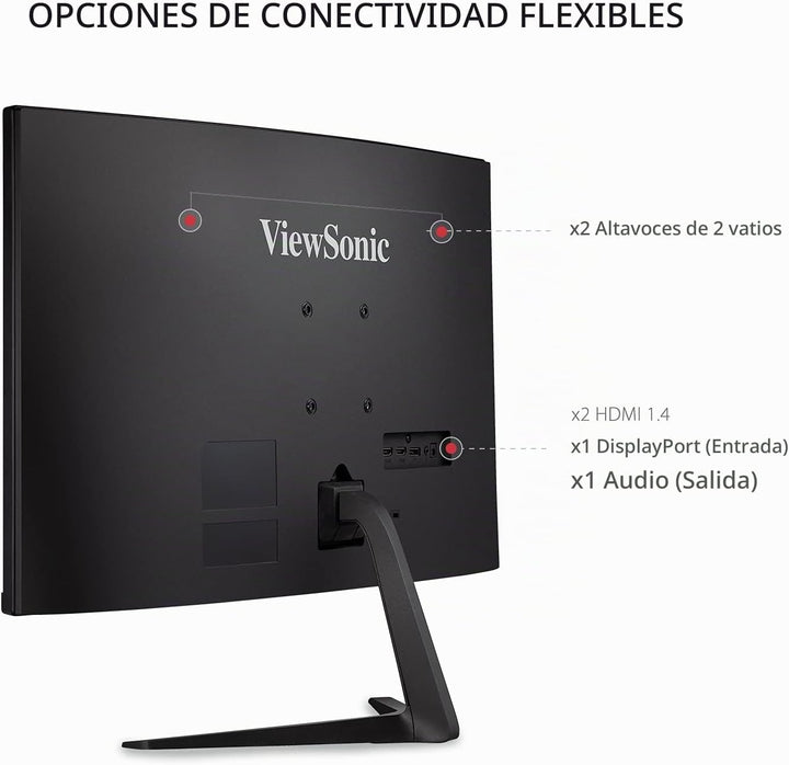 ViewSonic VX2718-PC-MHD Monitor de juegos curvado de 27 pulgadas 10...