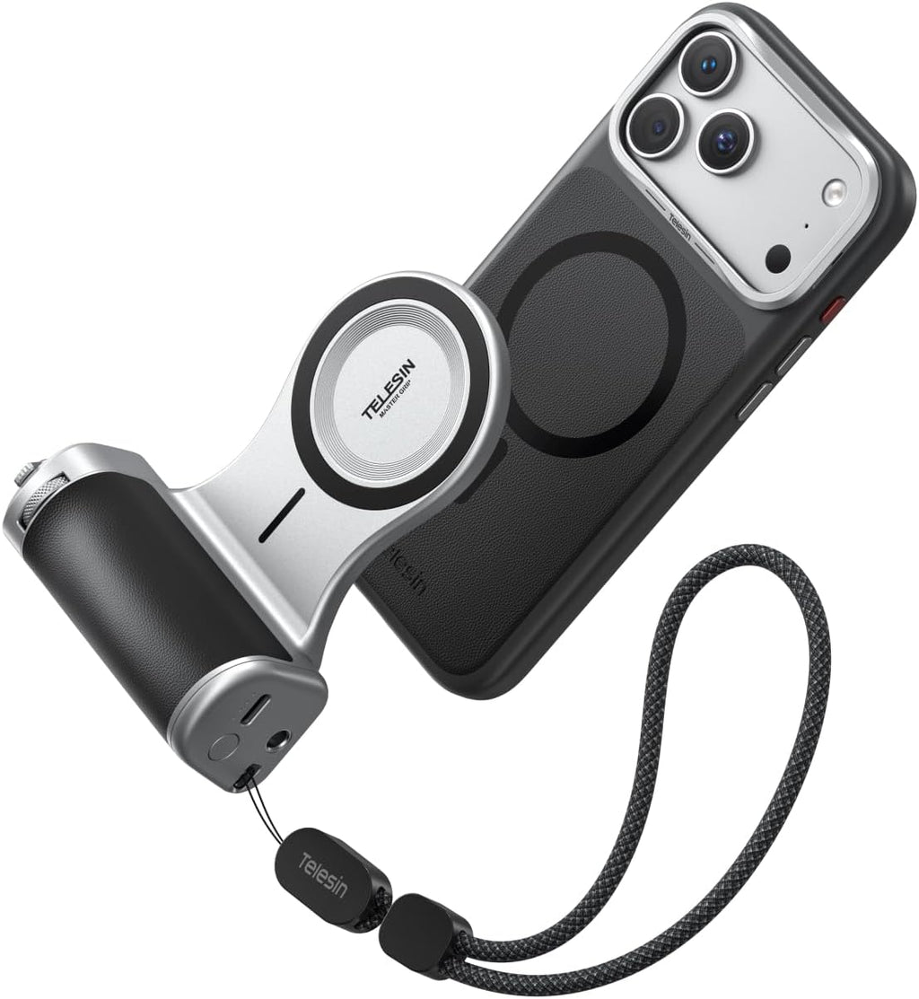 TELESIN Kit de agarre maestro para iPhone 18 Pro, agarre de cámara estilo