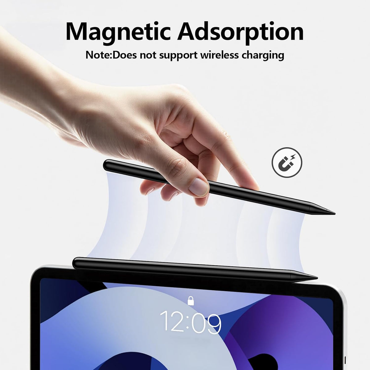 Lápiz óptico para iPad 6-11ª generación 2X carga rápida, rechazo de palma