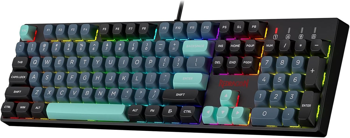 Redragon K582 SE - Teclado para juegos RGB con cable, teclado mecán...