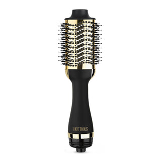HOT TOOLS Cepillo secador de pelo de oro de 24 quilates, cepillo de...