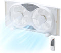 Comfort Zone CZ310R - Ventilador de ventana doble reversible de 3 v...