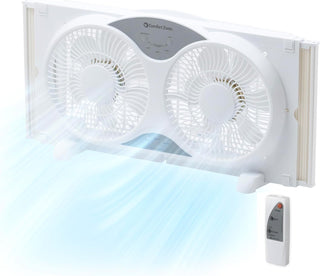 Comfort Zone CZ310R - Ventilador de ventana doble reversible de 3 v...