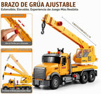 Juguete grande amarillo del camión de la grúa de 14", juguete del
