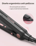 Wavytalk 3/10" lápiz plancha plana oro rosa y soplado secador de pelo ónico oro rosa