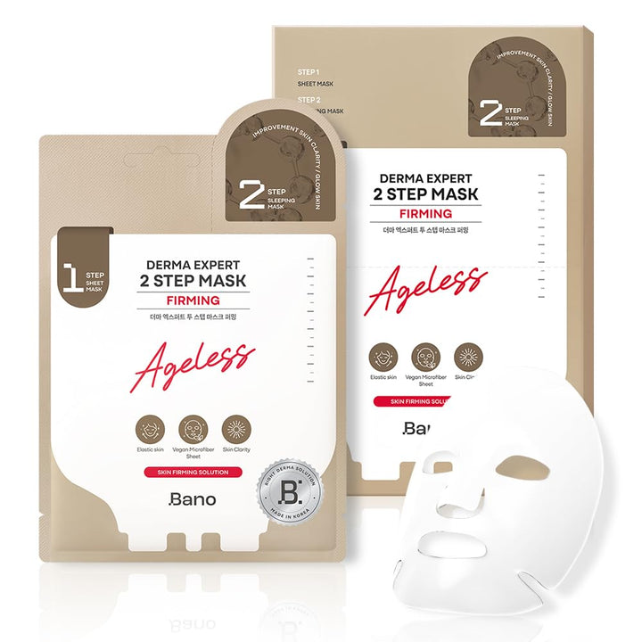 Bano Derma Expert - Máscara facial reafirmante de 2 pasos, hoja 2 e...