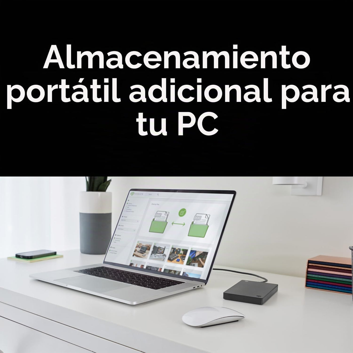 Disco duro externo portátil Seagate de 5 TB - USB 3.0 para PC, Mac,...