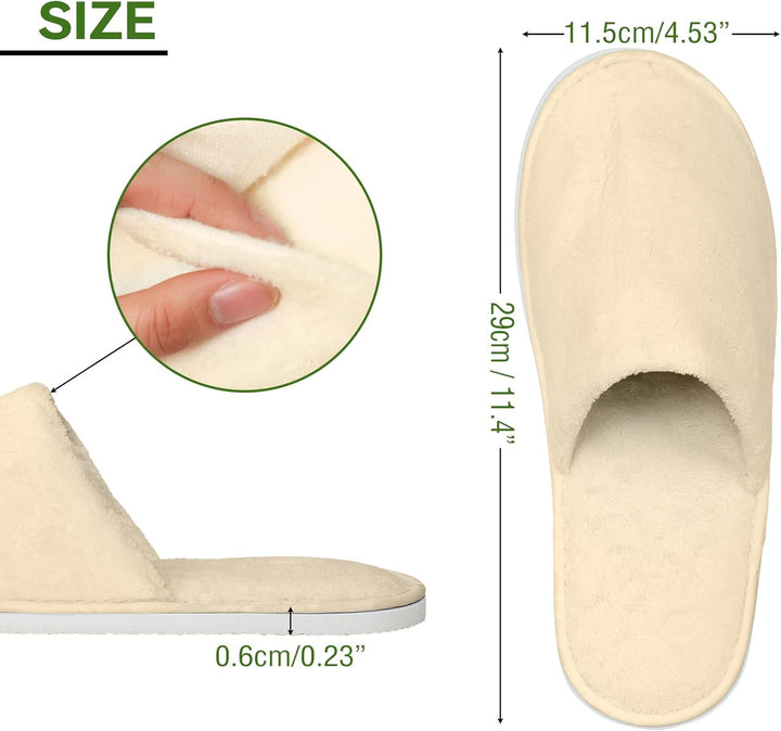 QatmMkt - 10 pares de pantuflas desechables unisex para invitados,...
