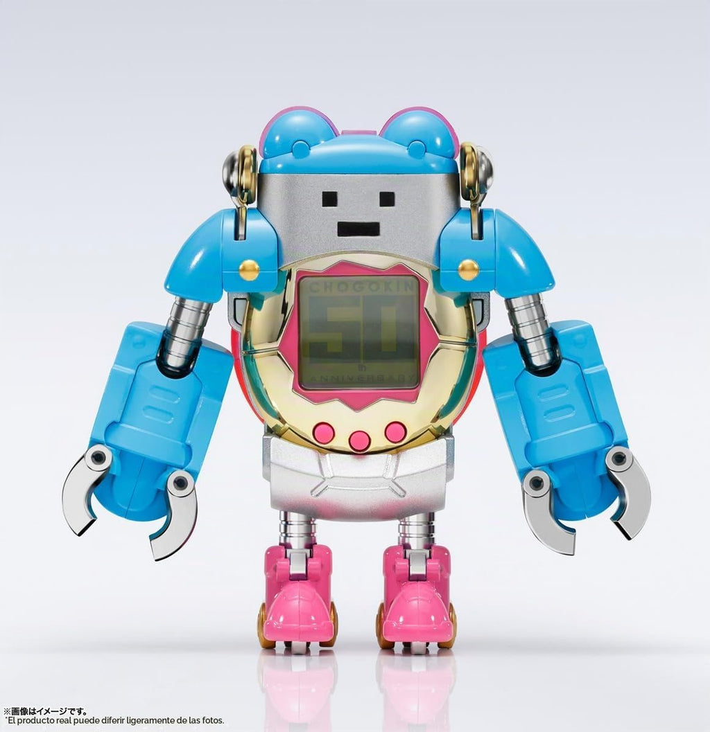 TAMASHII NATIONS - Tamagotchi - Figura Tamagotchi Robot Chogokin - Aniversario 30º CHOGOKIN (Incluye Tamagotchi exclusivo del 30º Aniversario CHOGOKIN)