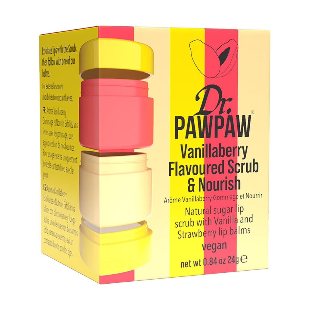 Dr. PawPaw Scrub and Nourish - Vanillaberry - Exfoliante labial y b...