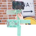 Sorandy Sorandyuqpazfx71c-13 - Radiador de teléfono celular con ventilador de refrigeración, soporte de teléfono de escritorio con luz RGB, compatible con Android, todos los teléfonos móviles (verde),