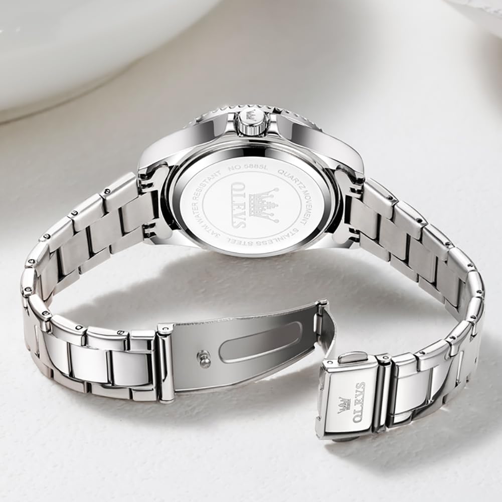 OLEVS Reloj de moda impermeable de lujo para mujer