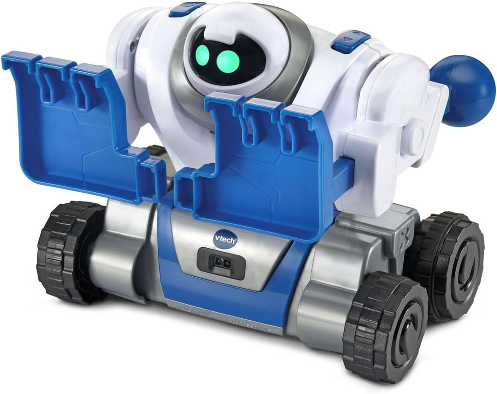 VTech Juguete robot transformable Make-a-Bot 5 en 1 con sensor de sonido y detector de obstáculos