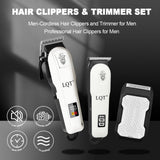 LQT Cortadora de pelo para hombres, juego de cortapelos y recortado...