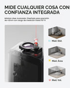 Fanttik Medidor láser digital A11 Ultra 3 en 1 con rodillo de rueda y