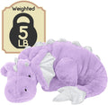 ARELUX - Peluche gigante de dragón alado con peso, animal de peluche suave de 35.4 pulgadas, 5 libras, para mayor comodidad, peluche de dinosaurio de pterosaurio con relleno con peso no extraíble