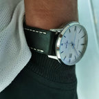 hemsut h Horween - Correas de reloj de cuero, correas de repuesto de cuero de liberación rápida para hombres o mujeres, relojes inteligentes o tradicionales, 0.709 in, 0.787 in, 0.866 in