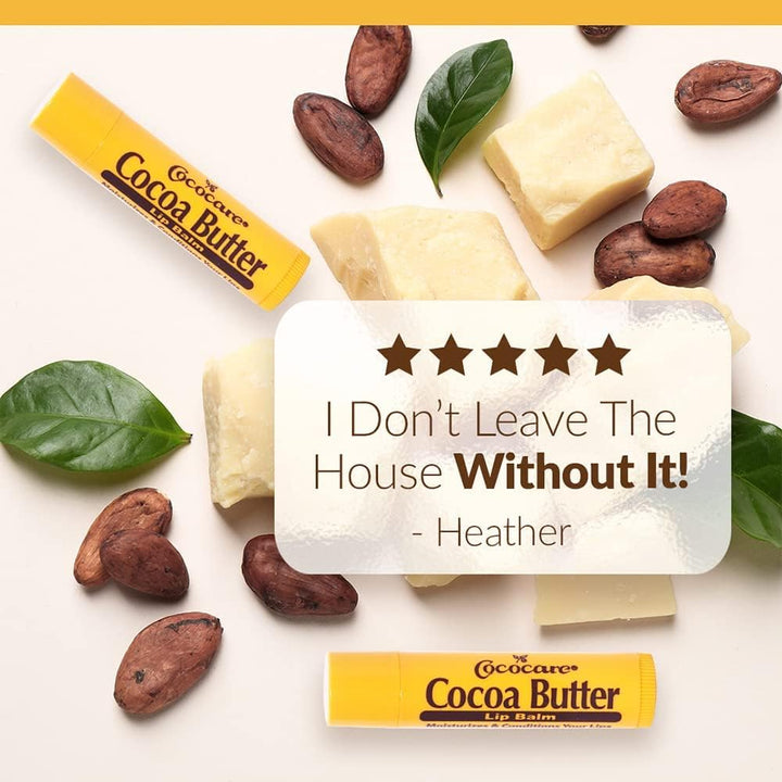 Cococare Bálsamo labial de manteca de cacao 0.15oz (24 piezas)