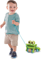 Melissa & Doug First Play - Juguete de madera Rana traviesa para jalar