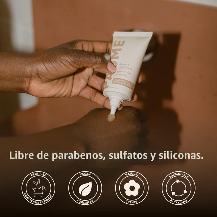 PAUME Suero renovador de manos para piel seca y envejecida con ácid...