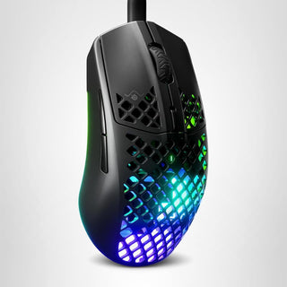SteelSeries Aerox 3 - Ratón Gaming RGB con Perforaciones - Diseño U...