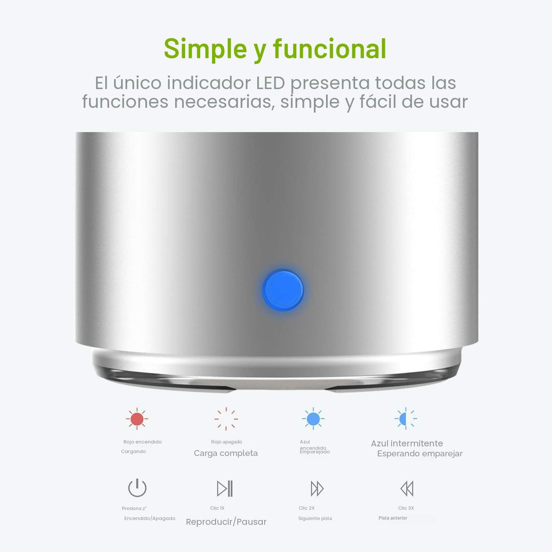 Estuche de viaje empaquetado, mini altavoz Bluetooth inalámbrico co...