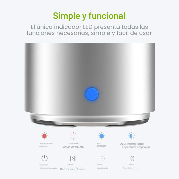 Estuche de viaje empaquetado, mini altavoz Bluetooth inalámbrico co...