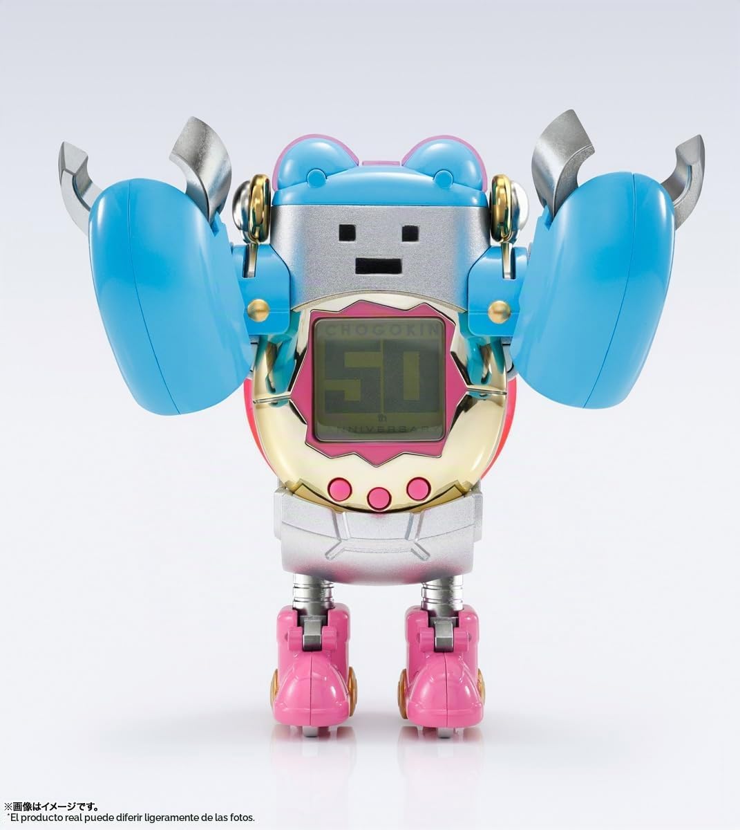 TAMASHII NATIONS - Tamagotchi - Figura Tamagotchi Robot Chogokin - Aniversario 30º CHOGOKIN (Incluye Tamagotchi exclusivo del 30º Aniversario CHOGOKIN)