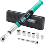 Llave dinamométrica digital, 3/8 pulgadas, 5-99.6 ft-lb, 2% de